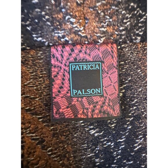 Patricia Palson Metallic Textured Blazer Jacket With 3/4 Sleeves Multicolor Size - Picture 2 of 4